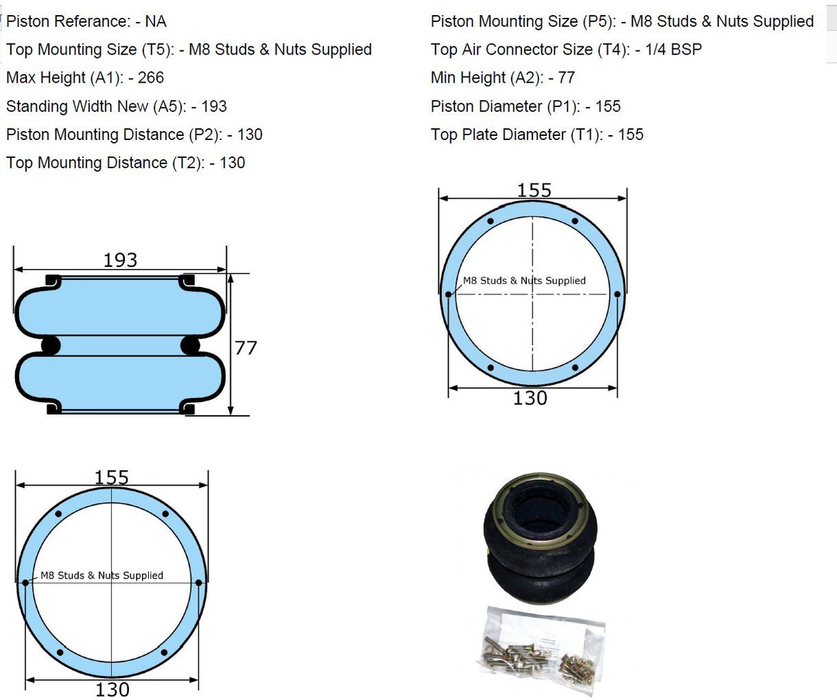 Firestone Air Spring - W01 M58 6988