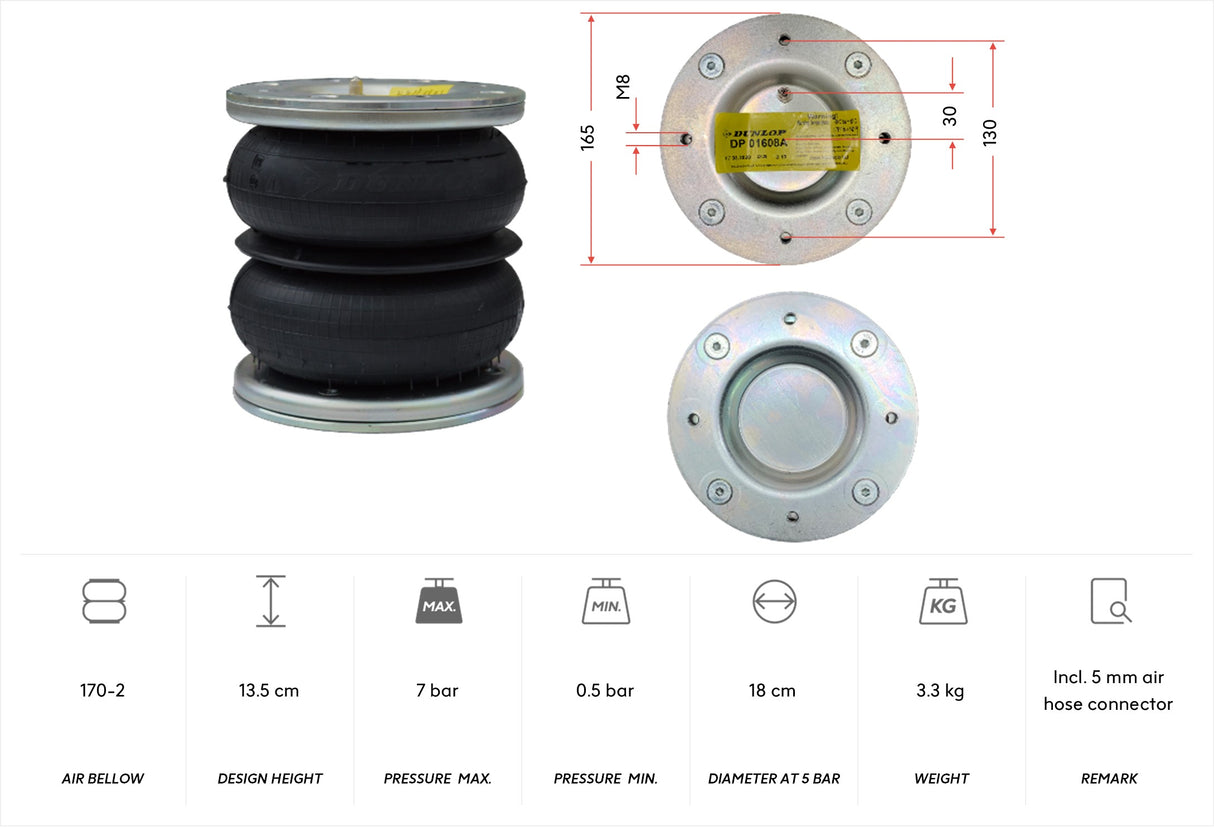 Dunlop Air Spring 170-2