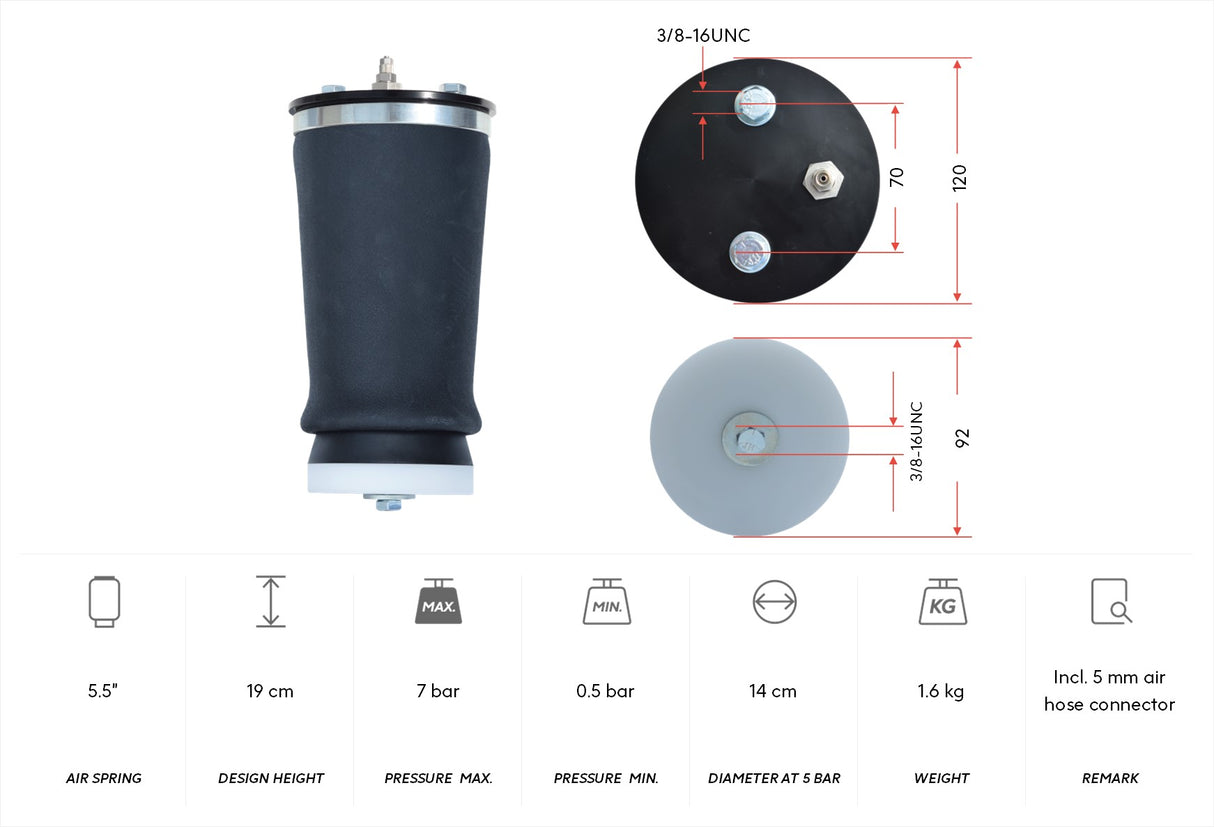 Dunlop Air Spring AL-KO 07 HD incl. Nylon Disc