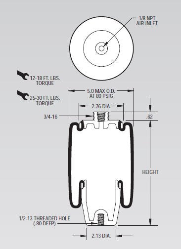 Firestone Air Spring W02-358-7012