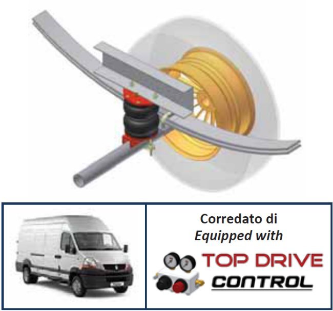Top Drive Air Sus'n Kit - Renault Mascott 99-10 With Compressor