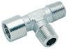 Tee Unequal 1/8"BSP Female x Male x Male