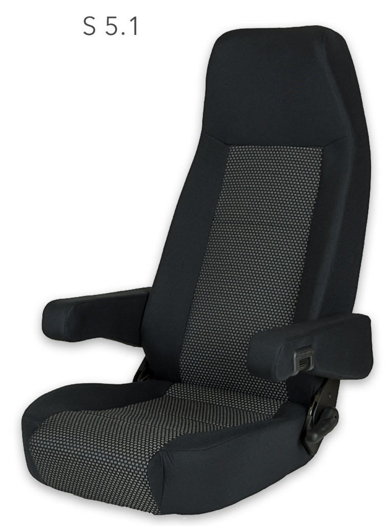 Sportscraft Captain Seat S5.1 frame and foam with adjustable armrest (UNTRIMMED)
