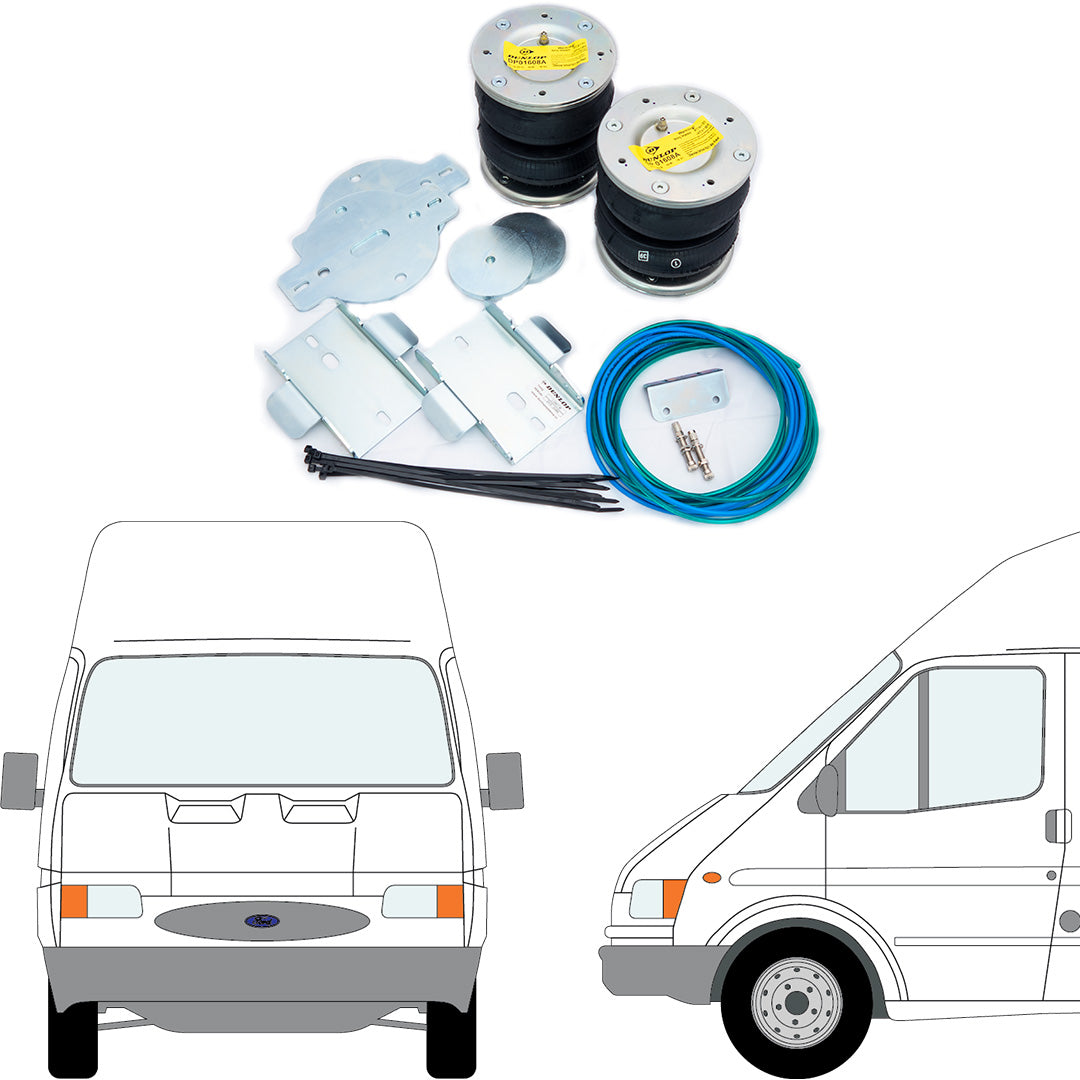 Dunlop Air Suspension Kit - FORD TRANSIT RWD Single Tyres Round Axle 130/ 150/ 190 1989 - 2000)